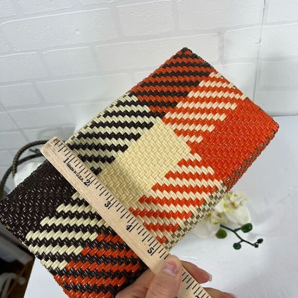 Mexican Hand Woven with Plastic Shoulder Bag - Picture 10 of 15